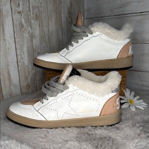 Golden Goose Shearling Lined Sneakers, Women’s Size 34
